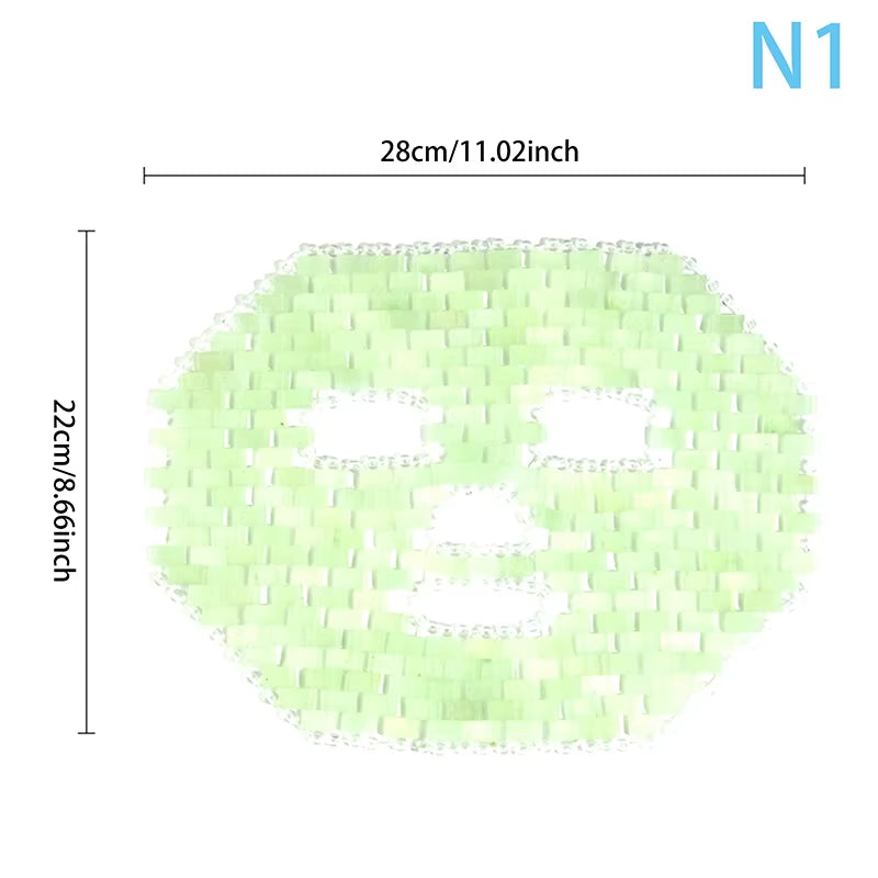 Natural Jade Eye Mask Massager Cooling Jade Eye Mask Eye for Eye Relax Sleep Massager Mask Tools Mask Care Stone Face Sleep