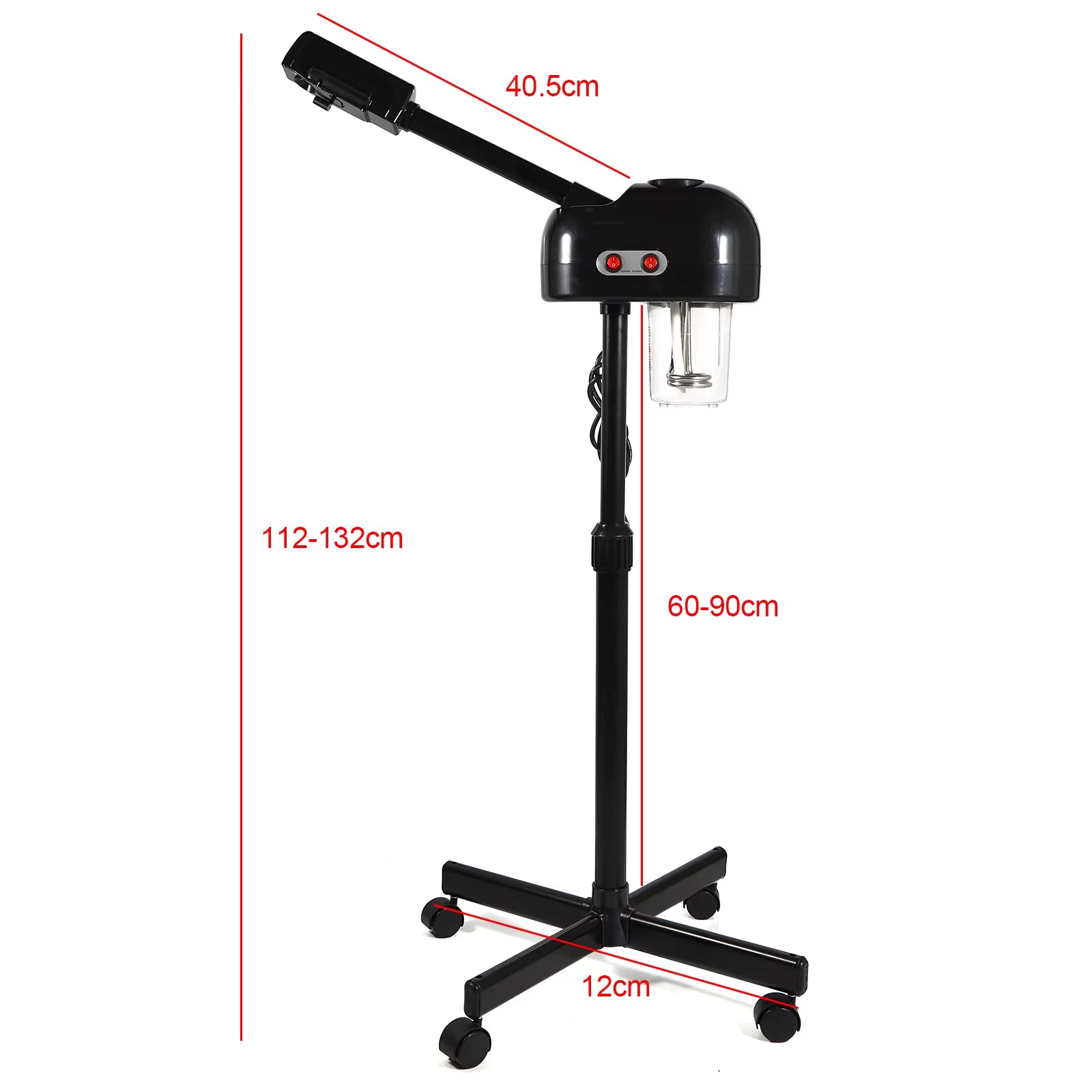 Moisturizing Sprayer 800W 220V Vapozone Warm Facial Steamer Magnifier Loupe Lamp Hot Spraying Machine for Beauty Salon Spa