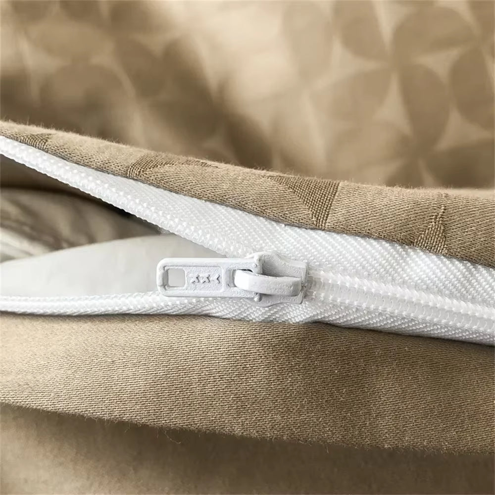 100 Egyptian Cotton Jacquard Bedlinens Ru Europe Queen King Size Set Fitted Sheet Duvet Cover Bedding