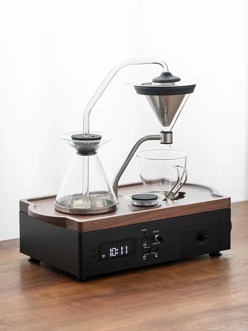 Alarm Clock Automatic Coffee Tea Bar Machine Drip Coffee Machine Timing Tea Maker Creative Gift Ornament