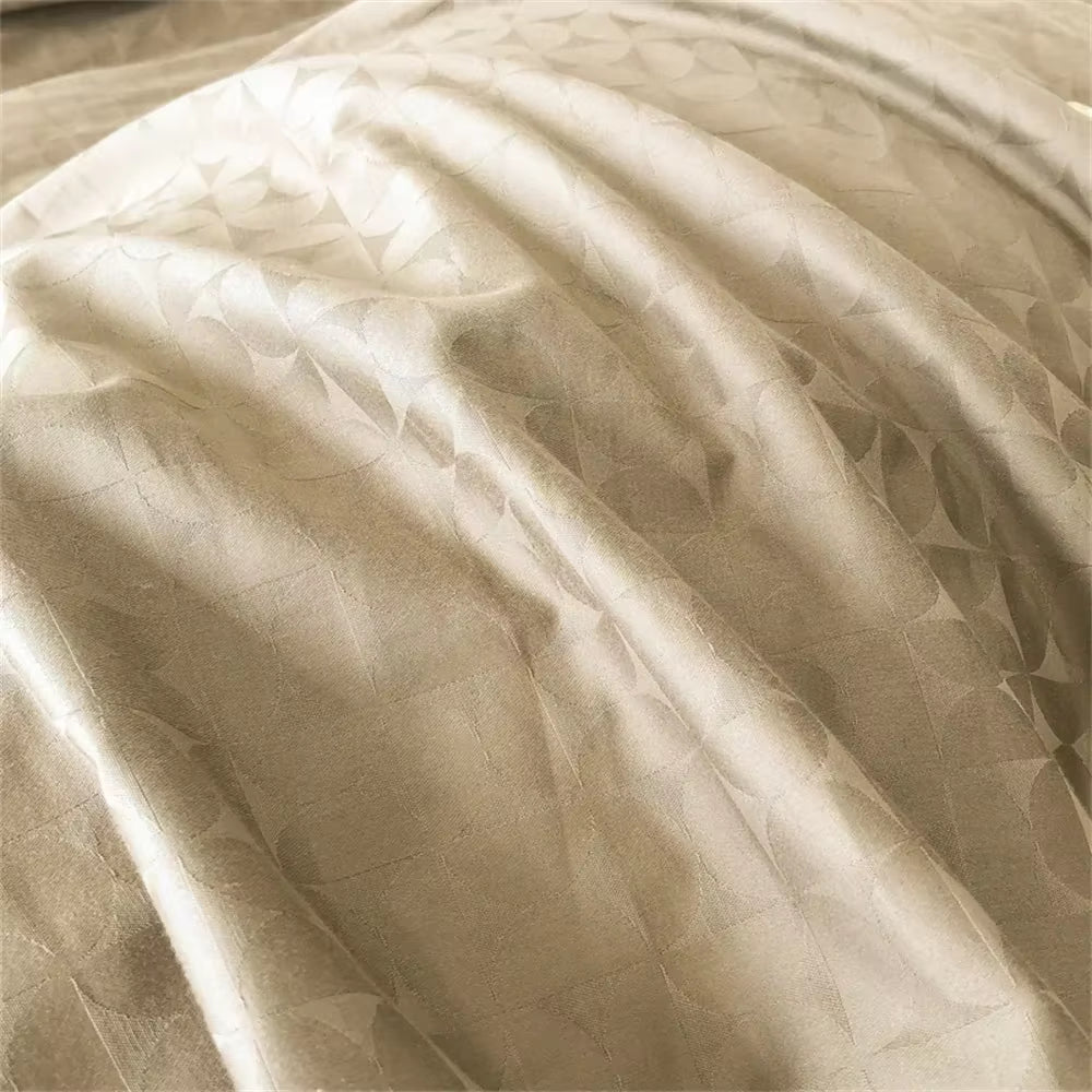 100 Egyptian Cotton Jacquard Bedlinens Ru Europe Queen King Size Set Fitted Sheet Duvet Cover Bedding