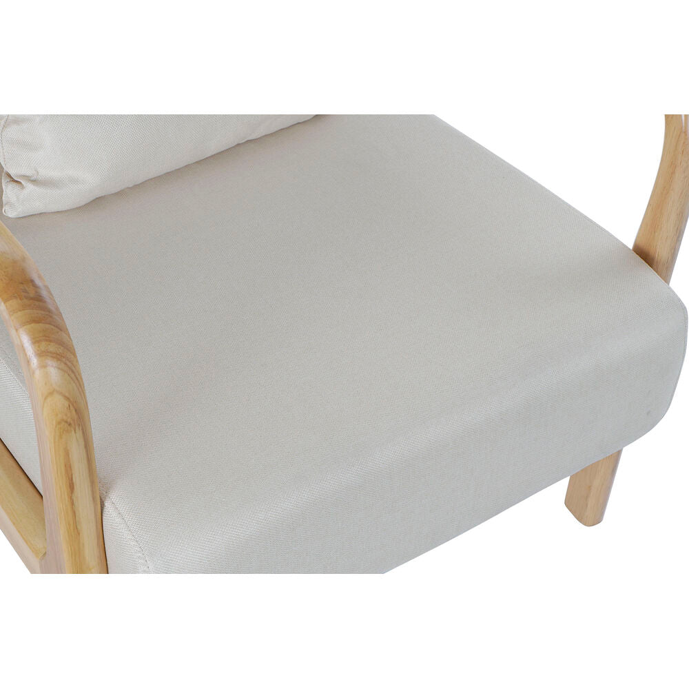 Armchair DKD Home Decor 65 x 77 x 73 cm Beige MDF Wood