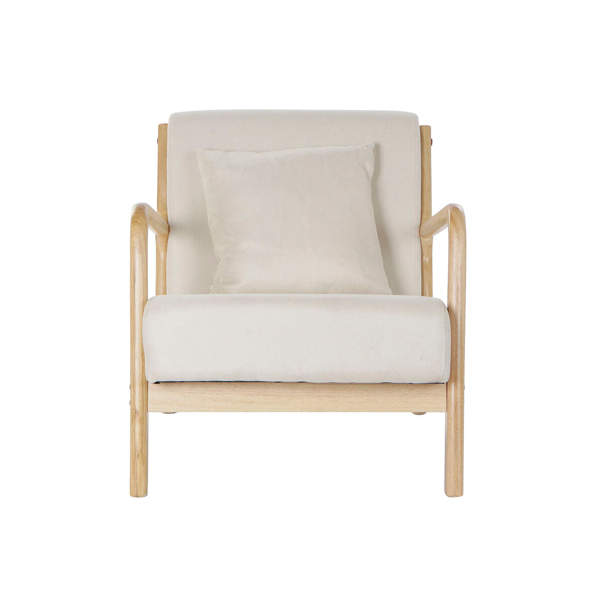 Armchair DKD Home Decor 65 x 77 x 73 cm Beige MDF Wood