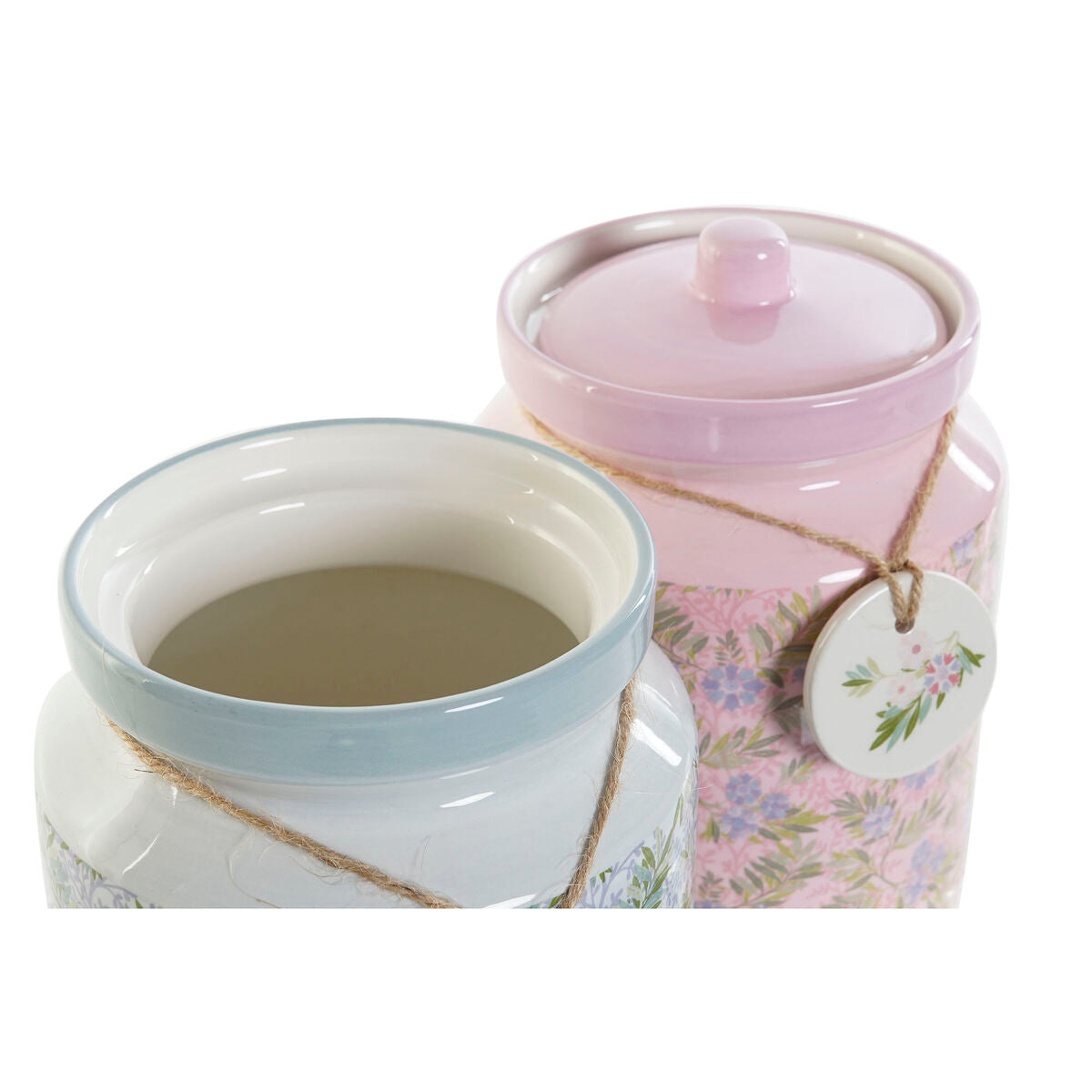 Tin DKD Home Decor Flowers 11,5 x 11,5 x 16 cm (3 Units)