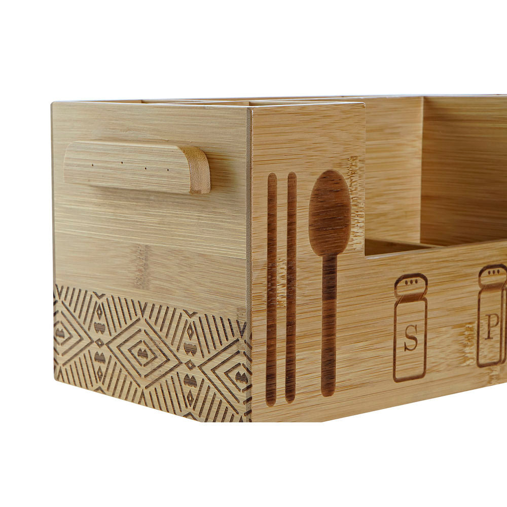 Multi-purpose basket DKD Home Decor 30,5 x 15,5 x 15 cm Natural Black