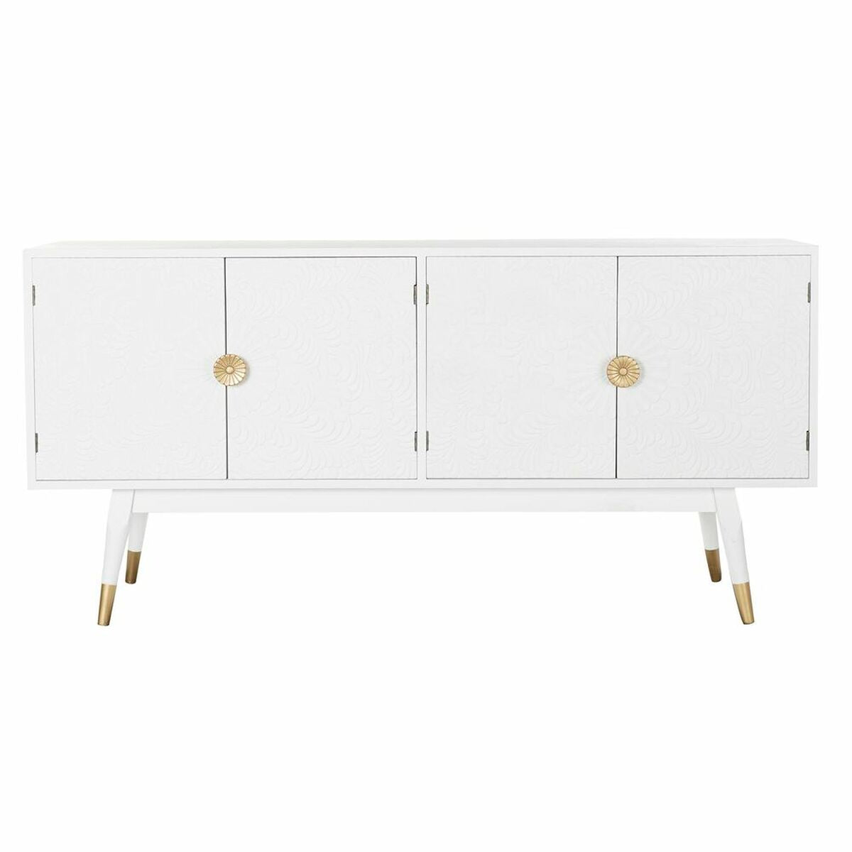 Sideboard DKD Home Decor White Golden Fir MDF Wood 160 x 42 x 80 cm