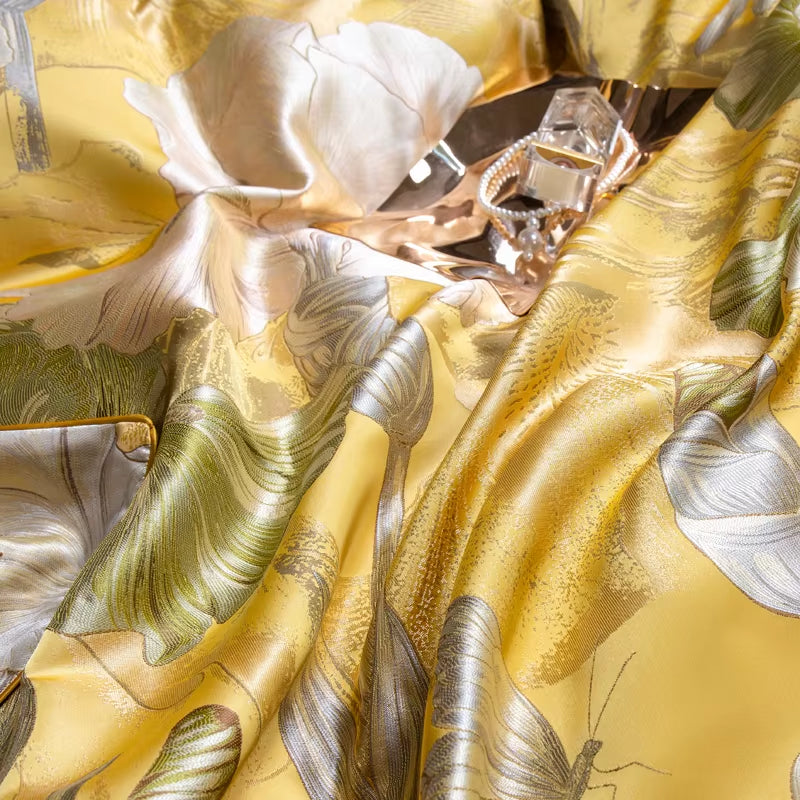 1000TC Egyptian Cotton Jacquard Bedding Set Queen King Size Bedlinens Comforter Cover Sheet Pillowcase Underwear