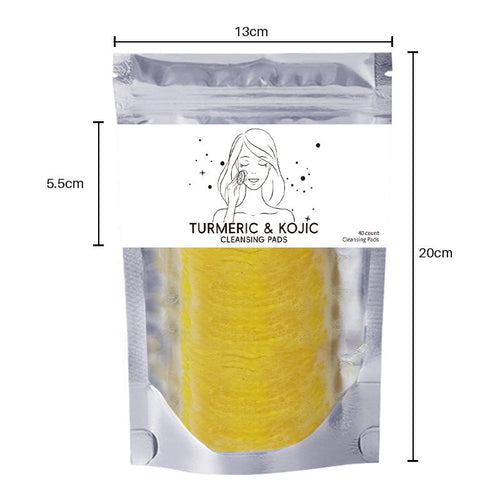 Turmeric Exfoliating Cleansing Pads Compressed Facial Sponges Skin