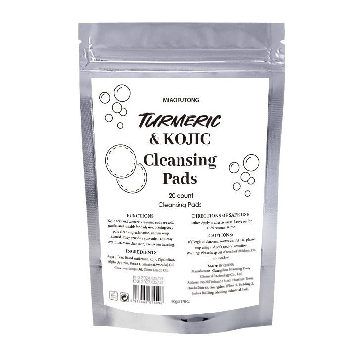 Turmeric Exfoliating Cleansing Pads Compressed Facial Sponges Skin