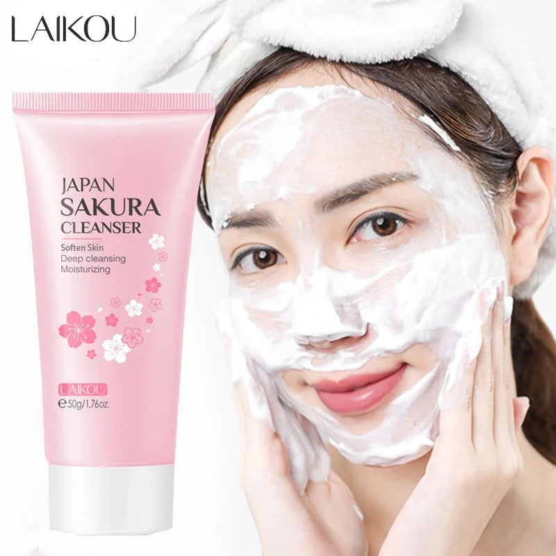 Facial Foaming Cleanser Deeply Cleansing Oil Control Moisturizing Blackhead Removal Skin Care Face Wash Foam Cleanser