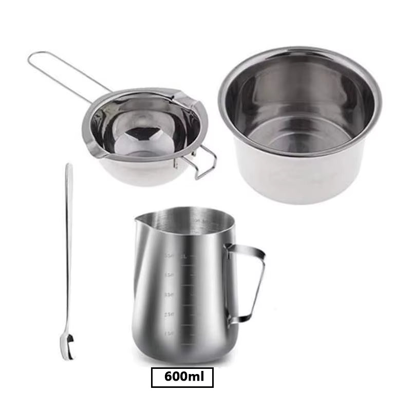 Candle Making Kit DIY Candles Craft Tools Candle Making Pouring Pot Candle Wicks Candle Wicks Sticker 3-Hole Candle Wicks Holder