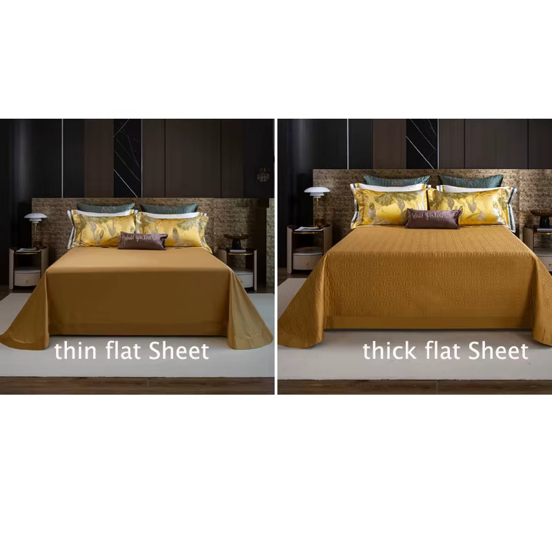 1000TC Egyptian Cotton Jacquard Bedding Set Queen King Size Bedlinens Comforter Cover Sheet Pillowcase Underwear