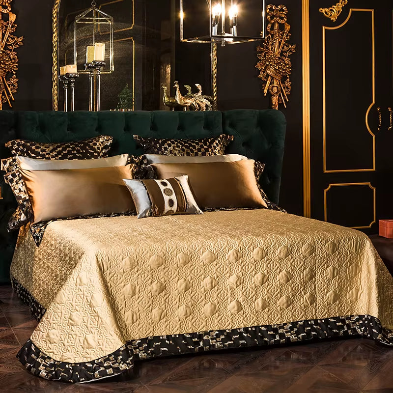 200S Embroidery Bedding Set Egyptian Cotton Queen King Linens (Thin Thick Sheet Pillowcase Duvet Cover) Underwear