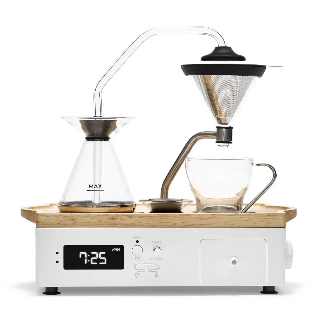 Alarm Clock Automatic Coffee Tea Bar Machine Drip Coffee Machine Timing Tea Maker Creative Gift Ornament