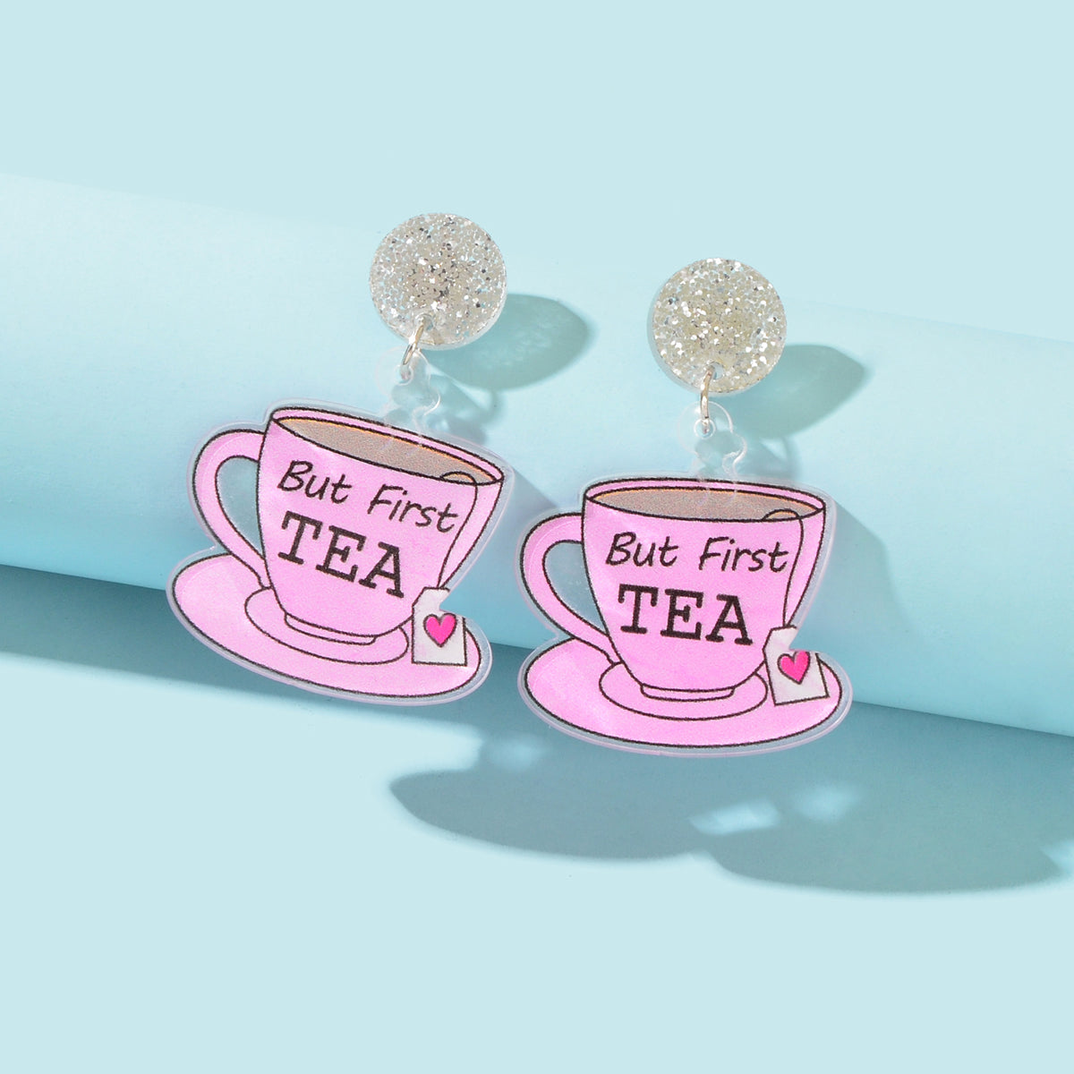 Personality Creative Acrylic Tea Cup Design Pendant Lightweight