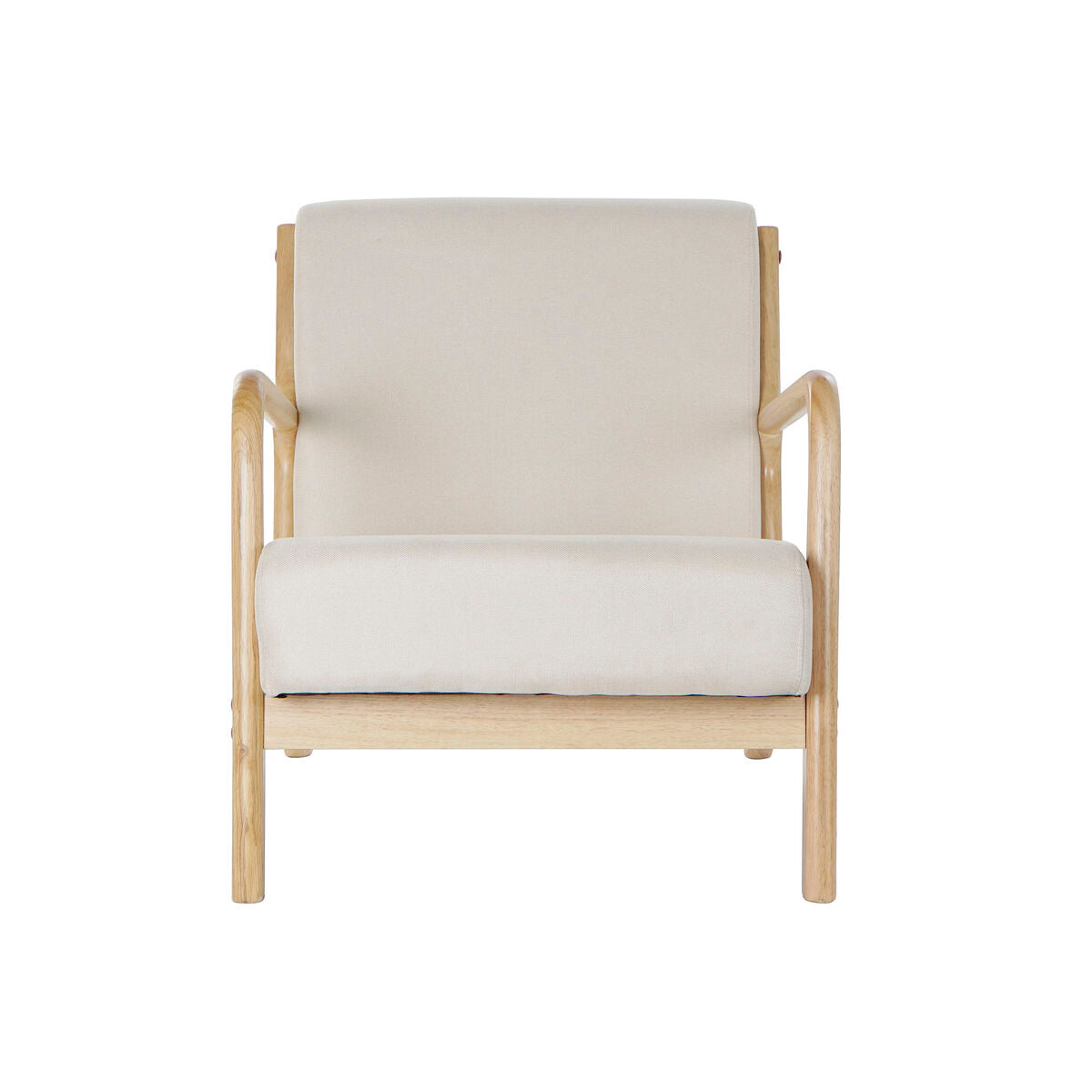 Armchair DKD Home Decor 65 x 77 x 73 cm Beige MDF Wood