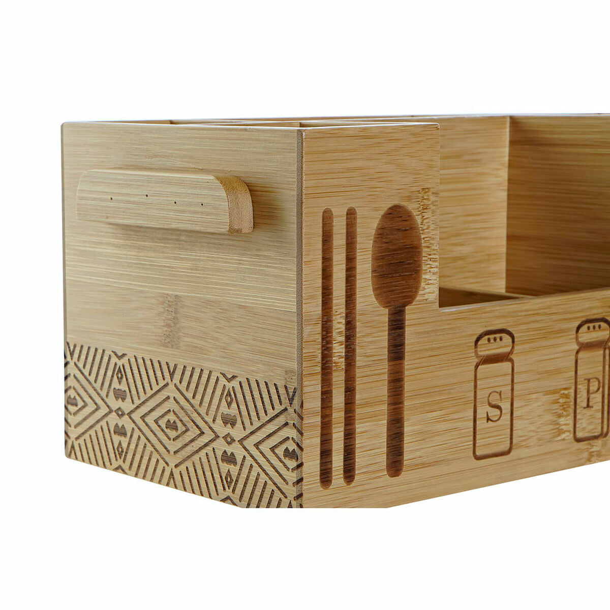 Multi-purpose basket DKD Home Decor 30,5 x 15,5 x 15 cm Natural Black