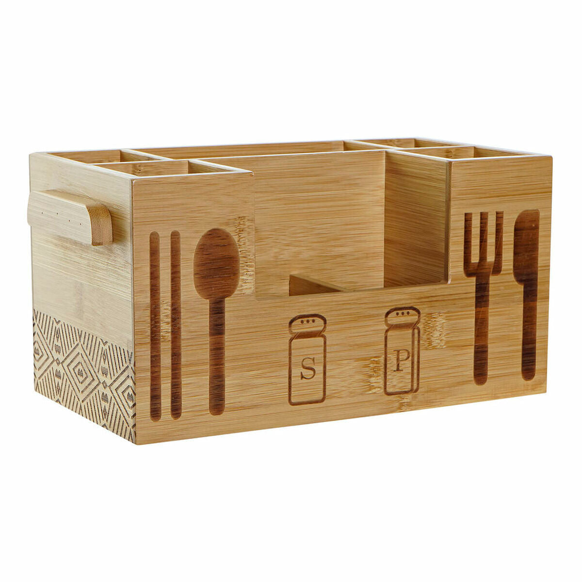 Multi-purpose basket DKD Home Decor 30,5 x 15,5 x 15 cm Natural Black