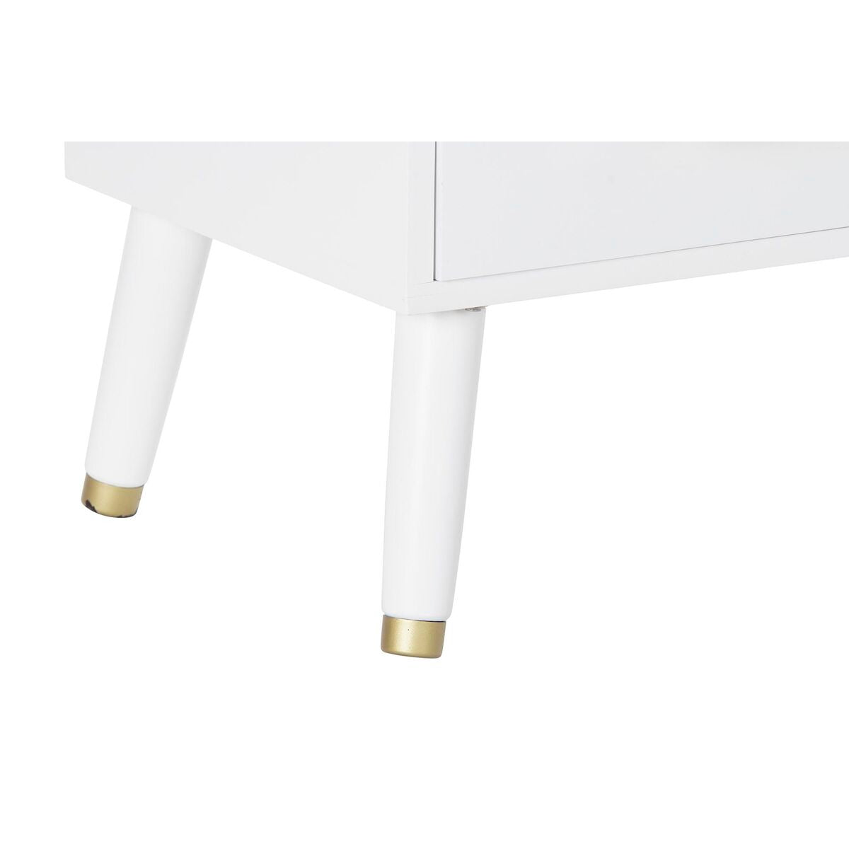 Chest of drawers DKD Home Decor Natural Metal White Cream Paolownia