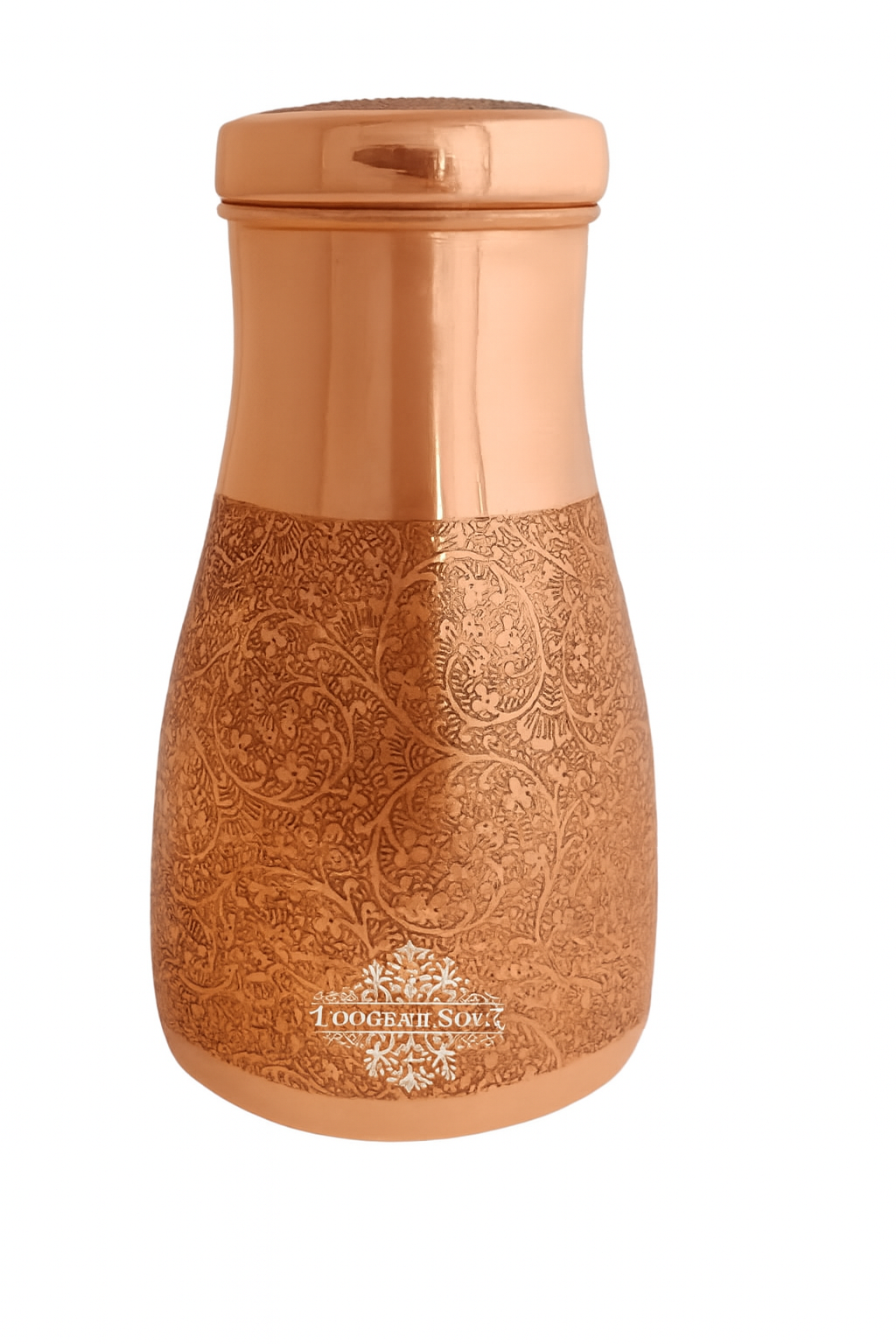 Hand-Engraved Pure Copper Storage Container