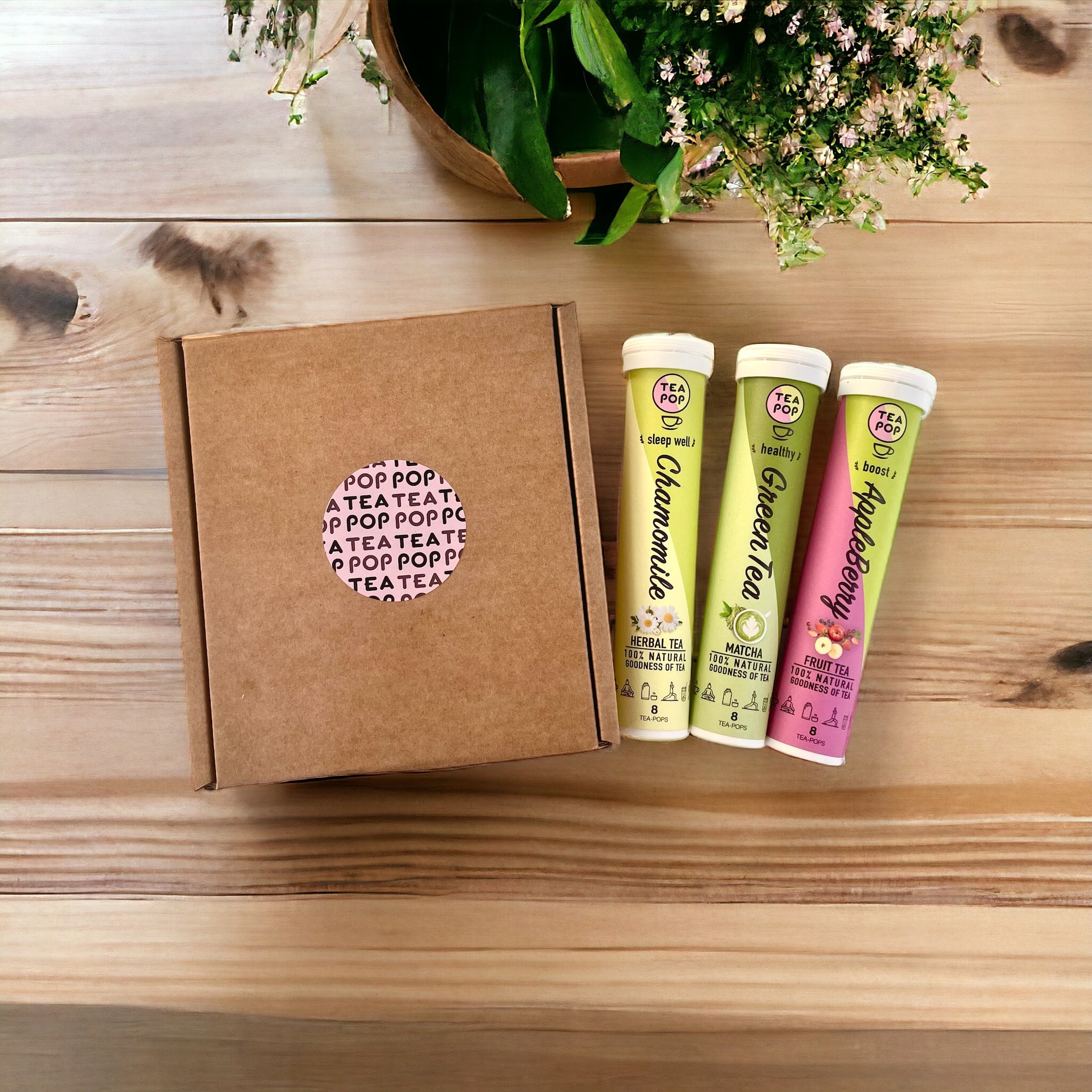 Tea-Pop Fruity Selection: PassionFruit, Peach & AppleBerry