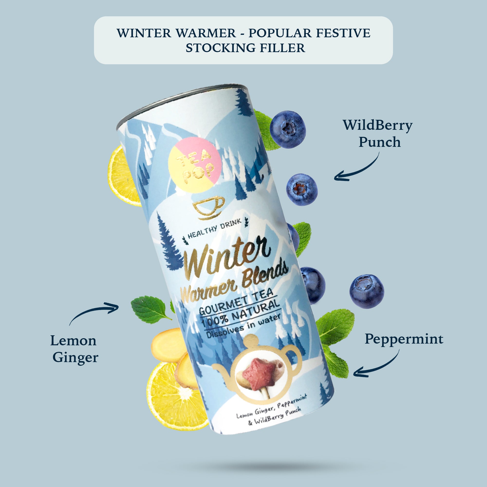Tea-Pop Gift box - Assorted Winter Warmer Blends