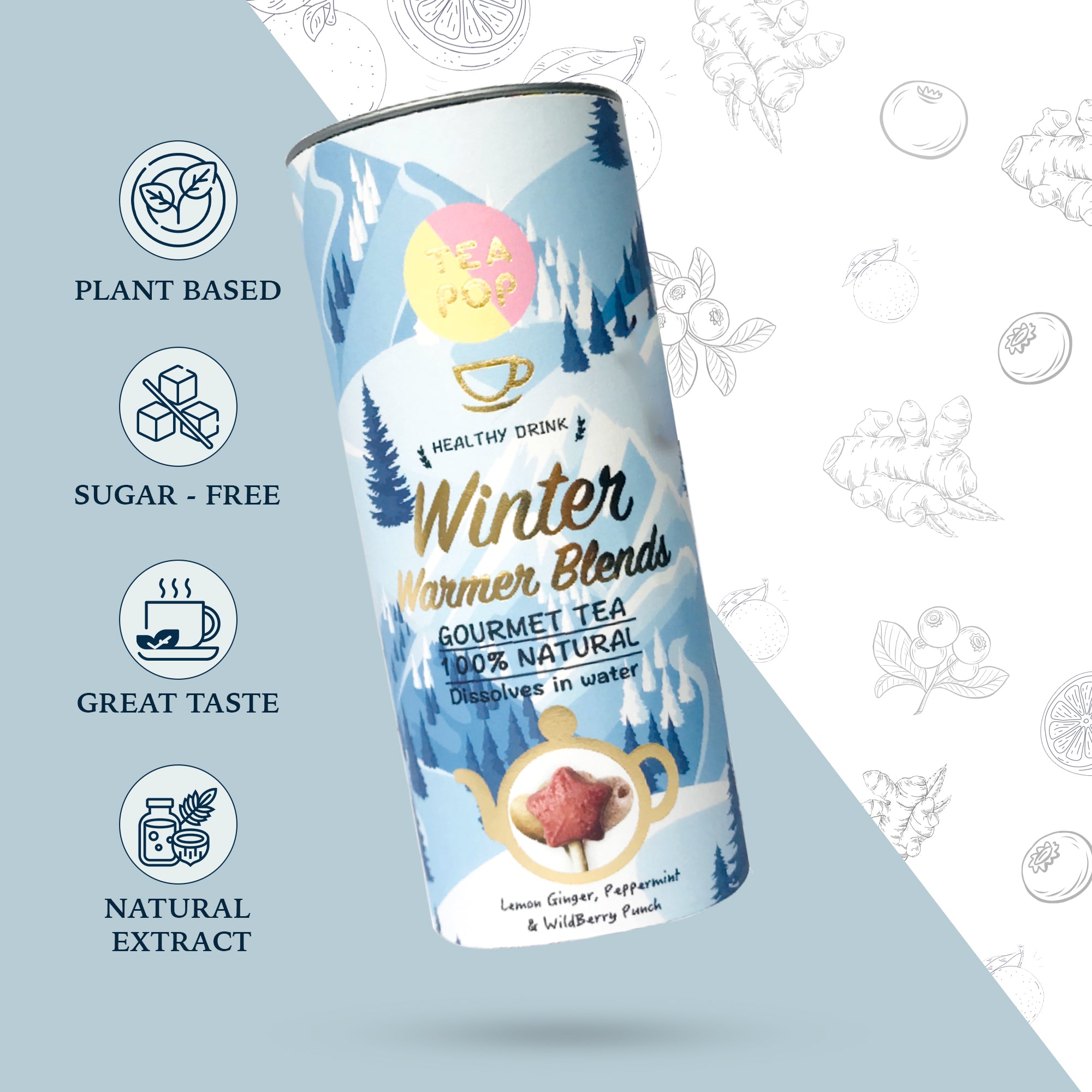 Tea-Pop Gift box - Assorted Winter Warmer Blends