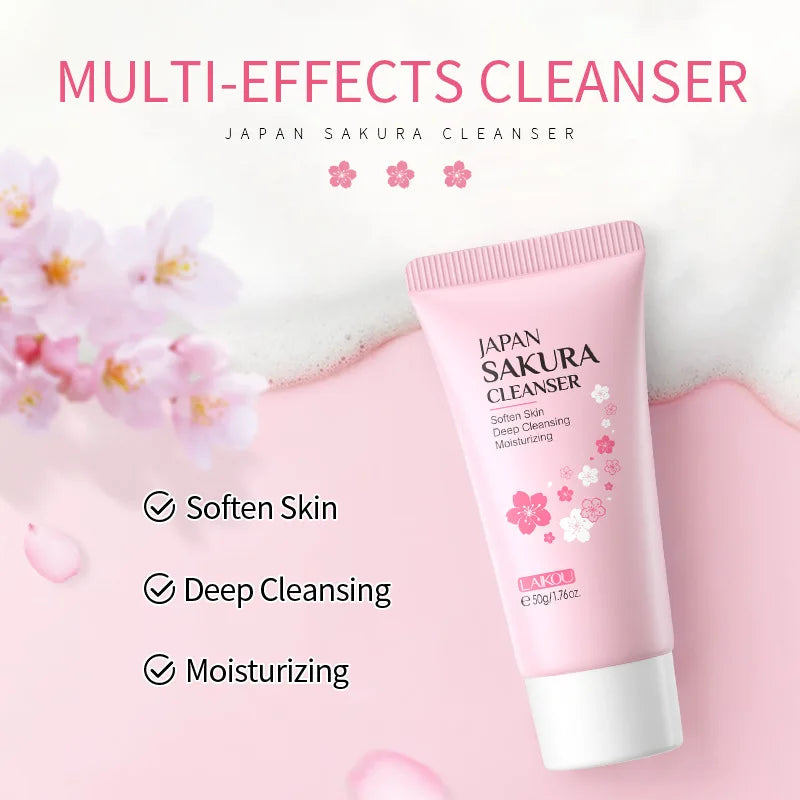 Facial Foaming Cleanser Deeply Cleansing Oil Control Moisturizing Blackhead Removal Skin Care Face Wash Foam Cleanser
